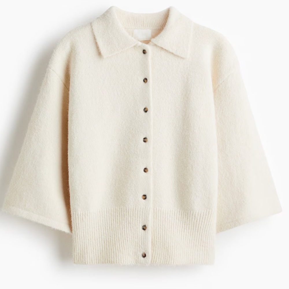 H & M CARDIGAN WITH COLLAR